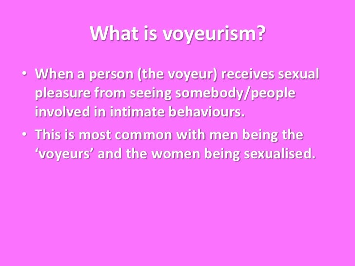 what is the definition of voyeurism Erotic ebony com